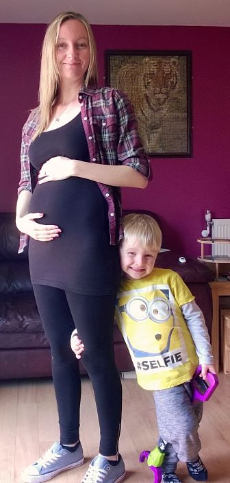 Picture of COCO90s mum (Zoe) and son (Lance), whose baby is due to be 500th COOC90s baby born
